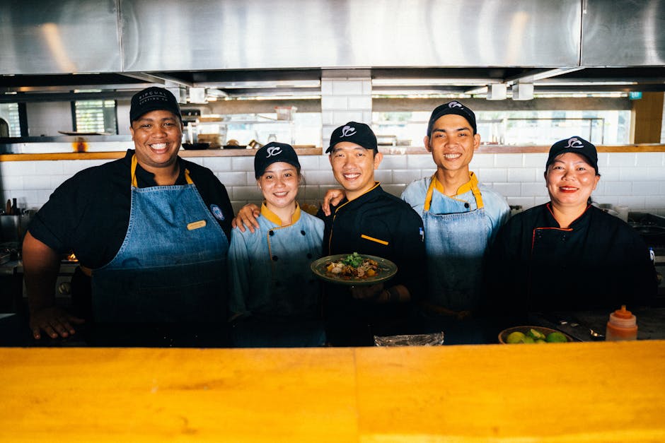 Restaurant kitchen showing commitment to quality operations